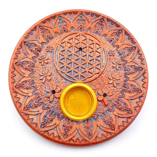 Gyvybės gėlė - bronzinė smilkalinė (Flower of Life)